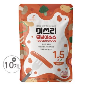 미쓰리 떡볶이 소스 1.5단짠맛, 100g, 10개