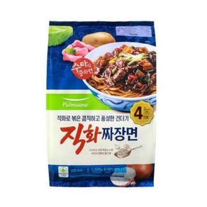 [메가마트]풀무원 생가득 직화 짜장면 4인분 1.32kg, 1개