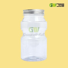 [그린몰]플라스틱보틀 54mm 요구르트병 500ml 140개 알루미늄 뚜껑 CK 밀크티 우유 쥬스병, 투명