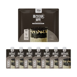 플라이밀 블랙 흑임자 라떼 쉐이크, 7개, 45g