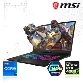 MSI Swod GF76 B13VFK 인텔 13세대 i7-13620H RTX4060 17인치 윈도우11 노트북, 블랙, GF76-B13VFK, 코어i7, 512GB, 16GB, WIN11 Home