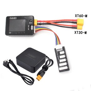 ToolkitRC M7 200W 10A 리튬 배터리 밸런스 충전기 방전기 1-6S Lipo With Voltage Sevo Checke ESC 수신기 신호 테스터, [03] M7 With XT60 ADP100, 1개