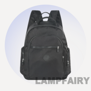 LampFairy 가벼운소재 클래식 탄탄 다양한 포켓 데일리 여성백팩