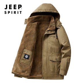 JEEP SPIRIT 지프 남성 캐주얼 겨울 점퍼 기모 야상 겨울 자켓 88508A+양말