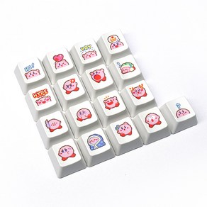 커비 키캡 17개 세트 R123 kiby keycap