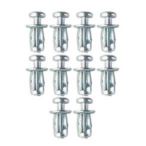 GHSHOP 10Pcs 꽃잎 확장 너트 잭 너트 금속 30mm 나사 패스너 나사 꽃잎 확장 볼트 고정 그림 서예, M8, 10개