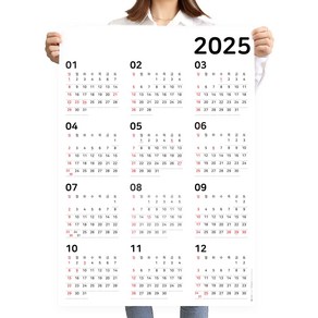 하늬통상 한눈으로 보는 2023년 대형 달력 한장 포스터 스케줄 캘린더