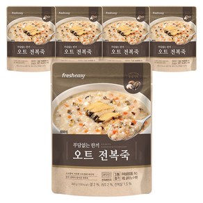 프레시지 부담없는 한끼 오트 전복죽 (파우치), 없음, 5개, 300g