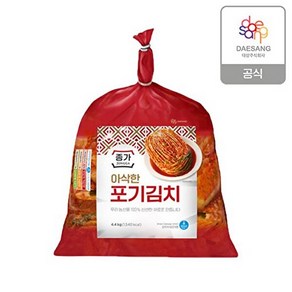 [종가] 아삭한 포기김치 4.4kg, 1개