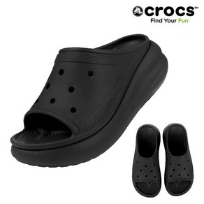 [크록스] CROCS 공용샌들 크러쉬 슬라이드 208731-001 블랙