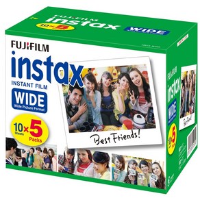 FUJIFILM 인스턴트 카메라 와이드용 필름 50장입 INSTAX WIDE K R 5, 1개