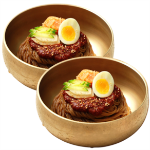 유천냉면 비빔냉면 2인분 x 2팩, 1세트, 2.2kg