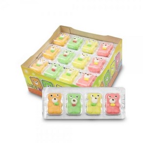 곰돌이 풍선껌 18g 어린이집간식 버블껌 미니간식, 1개