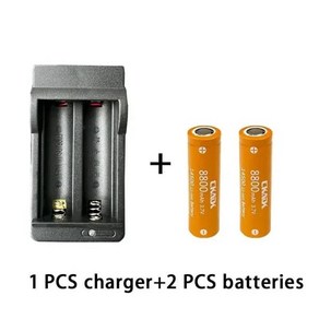 14500 충전식 리튬 이온 배터리 손전등 배터리 LED 장난감 및 충전기 3.7V 8800mAh 신제품, 02 분홍색, 1개