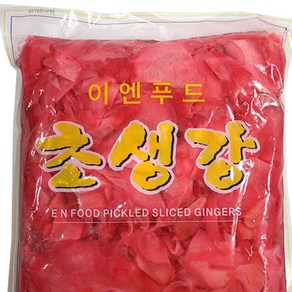 스시집용 붉은 절임 초생강 1.3kg 슬라이스 빨간 생강 장아찌