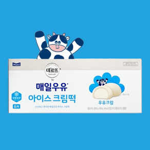 아이스크림떡 우유크림 60g 1Box (총 ), 6개