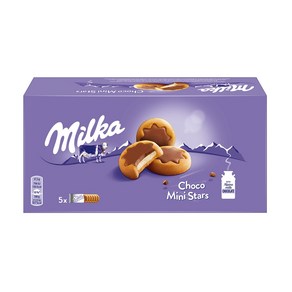 Milka (해외) 밀카 미니스타 밀크 초콜릿 쿠키 185g, 1개