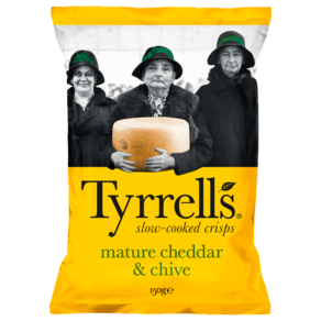 타이렐스 Tyells 감자칩 숙성 체다 앤 차이브, 150g, 1개