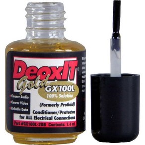 CAIG Laboatoies 케이그 디오싯 DeoxIT GOLD GX100L-2DB-UV 브러쉬 병 7.4 ml, 1개