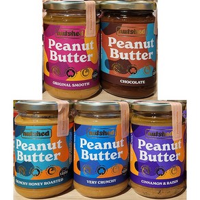 nutshed 넛세드 땅콩버터 290g (1.오리지널 스무드 2.초콜릿 3.크런치 허니 로스티드 4.베리 크런치 5.시나몬 & 레이즌 / 5종 택1) / 아일랜드 / 넛셰드, 1개