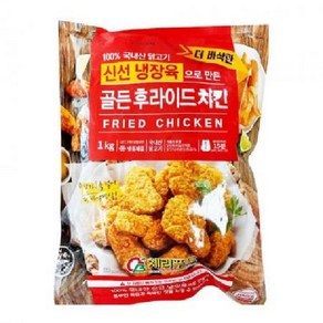 패밀리푸드 체리푸드 골든 후라이드치킨 1kg, 1개