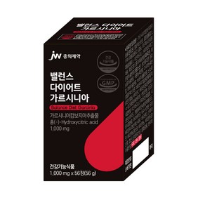 JW중외제약 밸런스 다이어트 보조제 가르시니아, 1개, 56정