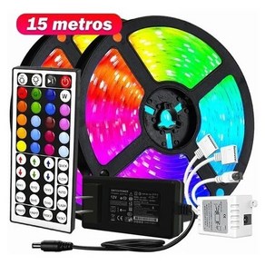 Delalos 스마트 RGB 스트립 SMD 5050 APP 제어 리모컨 방수 1600만 PC방 무드등 음악 동기화 장식 LED 가정 부엌 TV 당을 위해(5-20m), 15m, 5050 18 구슬/M, 44 키+음악 동기화, 1개