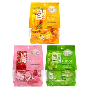 베트남 탑젤리 탑프루트 COOWY 딸기 청포도 망고 320g 간식 방과후 화이트데이 생일파티 만들기, 3개