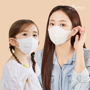 KFAD 아이코코 마스크 비말차단 새부리형, 화이트 중형, 1개, 25매입