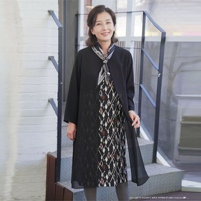 쉬즈마담 N2632 다이애나 이중원피스 중년여성의류