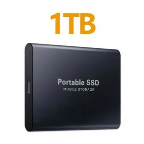 휴대용 USB 3. 외장 하드 디스크 노트북 MAC 휴대폰 PC용 TB 2TB, Black 1TB, 0 Black TB