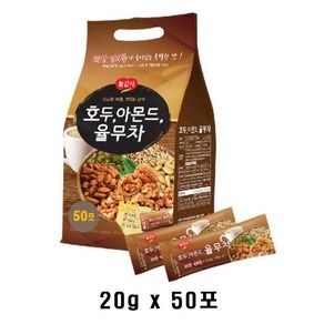 광야식품 호두 아몬드 율무차 스틱형 냉온 50포 1개