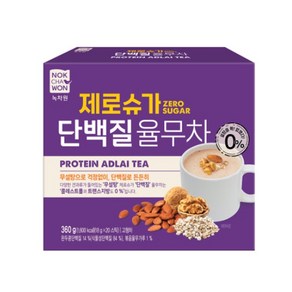 제로슈가 단백질 율무차, 3개, 20개입, 18g