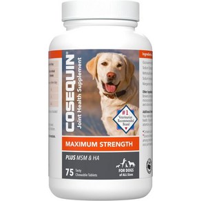 Cosequin DS Plus MSM Plus HA Chewable Tab 75 Count, 1개