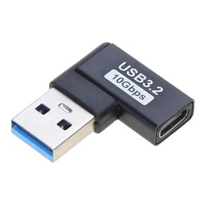 USB 3.0 남성형 C형 여성 90도 직각 확장 어댑터 USB C 상향 하향 커넥터 노트북용 10Gbps, C