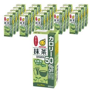 마루산 칼로리 50% 오프 말차 두유 음료, 24개, 200ml
