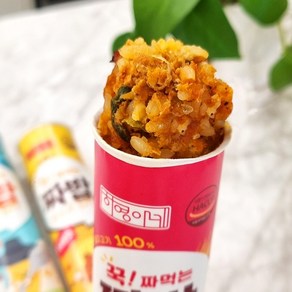 국내산 돼지고기 쌀 야채로 만든 하영이네 짜밥 주먹밥 땡초맛, 3개, 80g