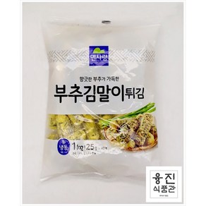 면사랑 부추김말이튀김 1kg (25g 40개) 아이들간식 분식집 대용량 냉동식품 에어프라이어 간단식 업소용 튀김 식품, 25g, 1개