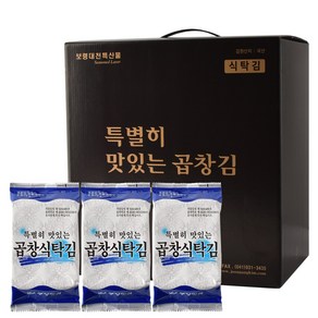 중앙맛김 보령 대천김 특별히 맛있는 곱창 식탁김, 12g, 20개