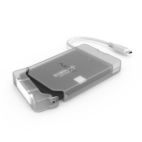 NEXT USB 3.0 Gen1 C타입 외장하드케이스 SSD HDD SATA, 405화이트, 1개