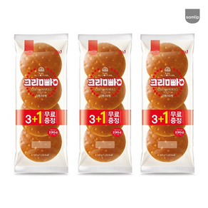 삼립 정통크림빵(3+1), 320g, 3개