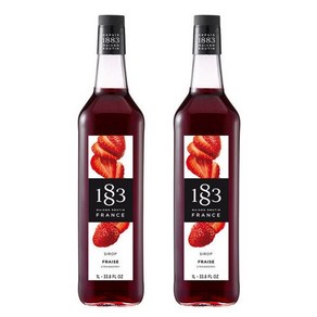 1883루틴 딸기향 시럽, 1L, 2개