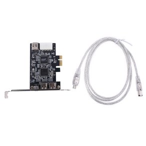 PCIe 3 포트 FieWie 케이블 확장 카드 PCI Expess 1394B 및 1394A TI XIO2213B, 1개