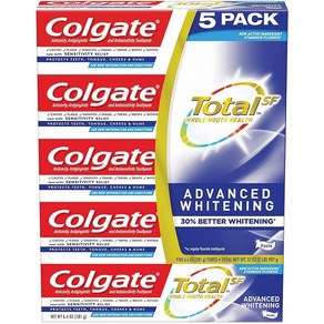 [국내배송]미국 콜게이트 Colgate 토탈 어드벤스드 화이트닝 치약 181g, 5개