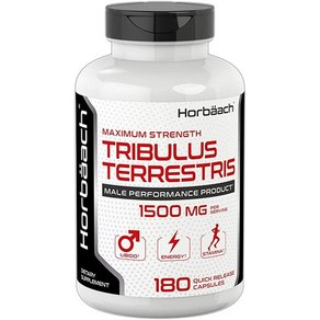 Hobaach Tibulus 트리뷸러스 Teestis남성 1500mg 180캡슐, 1개, 180정