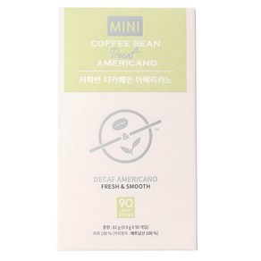 커피빈 디카페인 아메리카노 원두커피믹스, 0.9g, 90개입, 1개