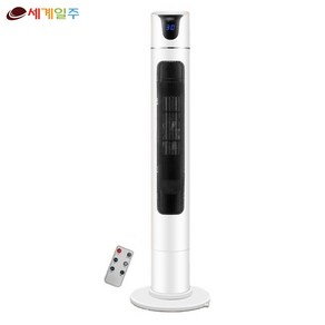 세계일주 2000W PTC 타워 리모컨 온풍기 BSED-8596, 82CM 원격 제어, 혼합색상
