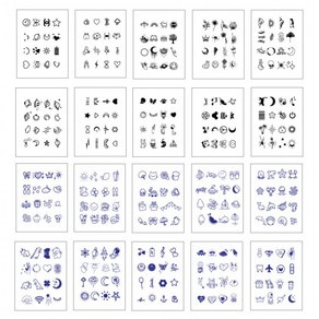 타투 문신 미니 스티커