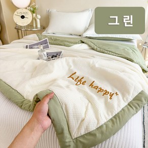 POMTOR 시어서커 여름 이불 200*230cm 여름용 냉감 차렵이불
