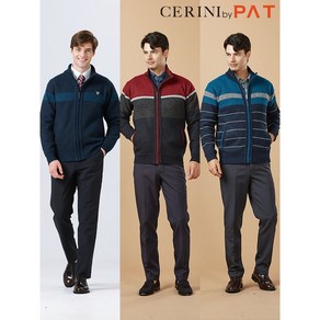 [CERINI by PAT] 남성 기모 본딩 풀집업 니트 1종 23W